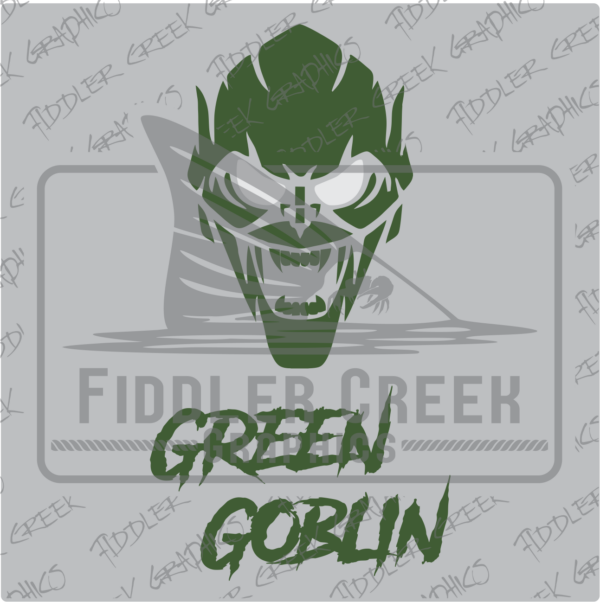 1 Of Each in 10" Green Goblin In Forest Green Decal