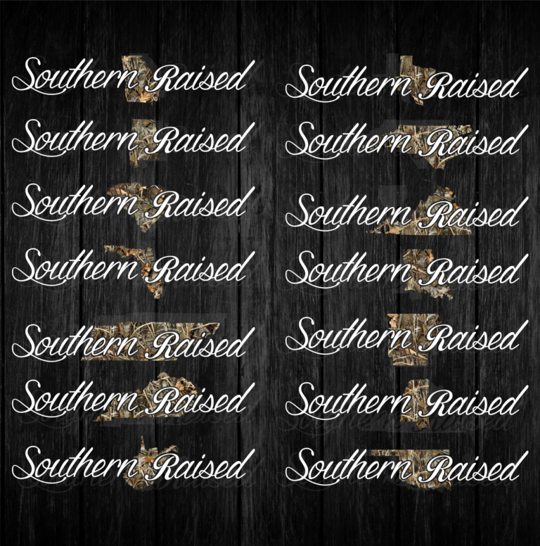 Southern Raised Decals CAMO STATE – Bad Bass Designs