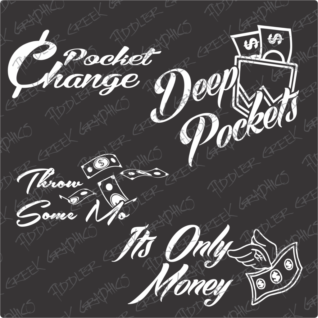 All About The Money Decals – Bad Bass Designs