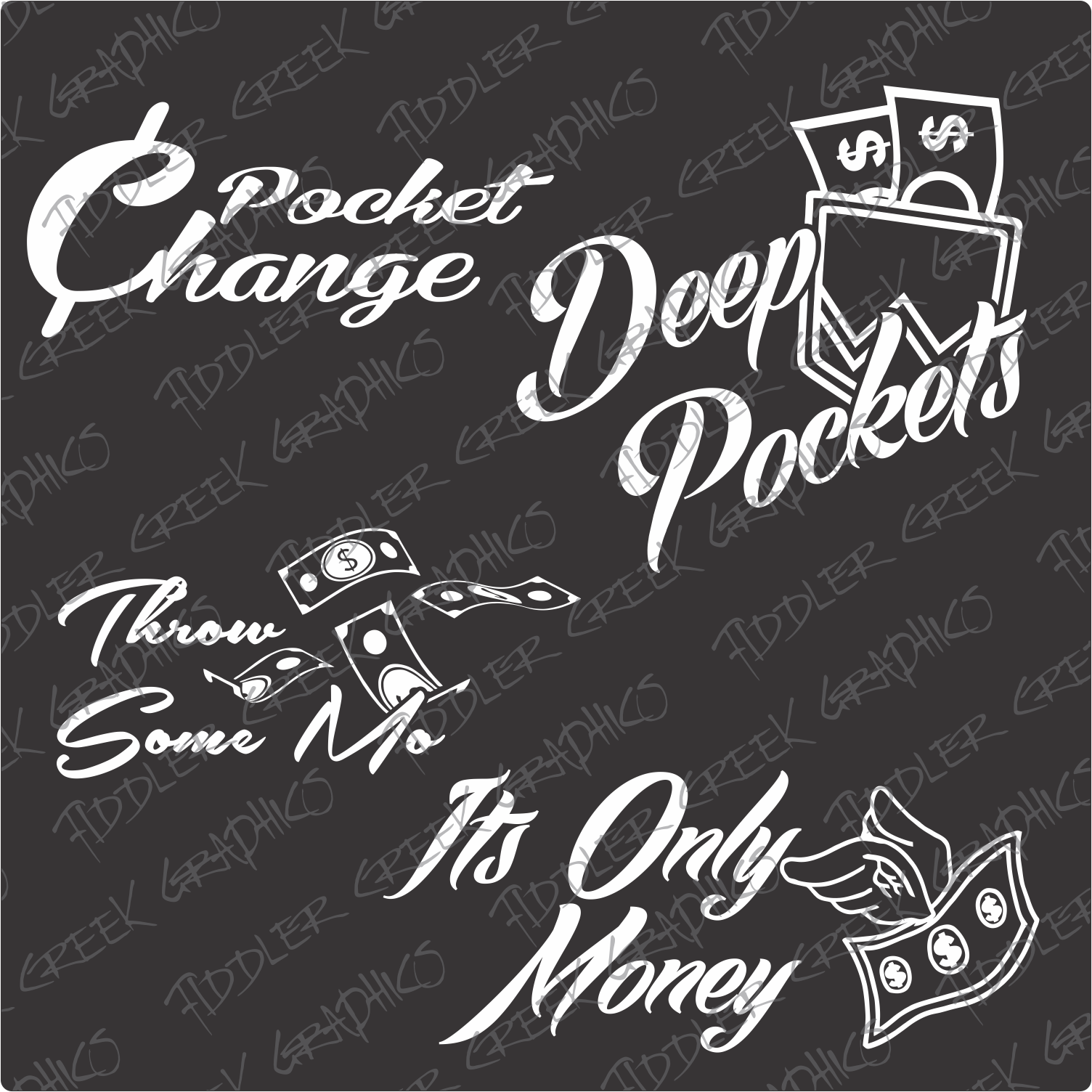 All About The Money Decals