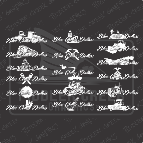 Blue Collar Dollars Decals - Image 3