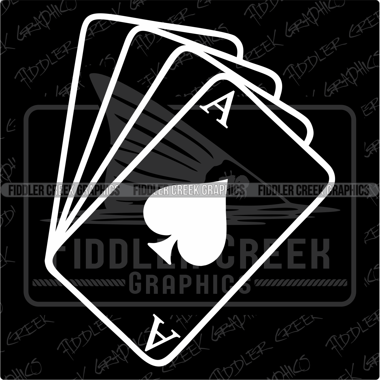 5″ Ace of Spades Decal | Bad Bass Designs
