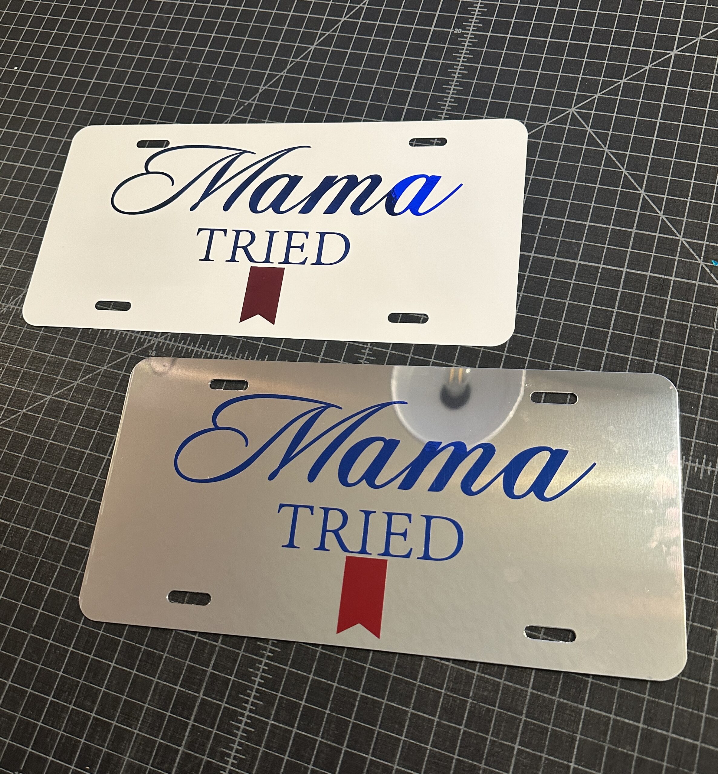 Mama Tried Ultra License Plate | Bad Bass Designs
