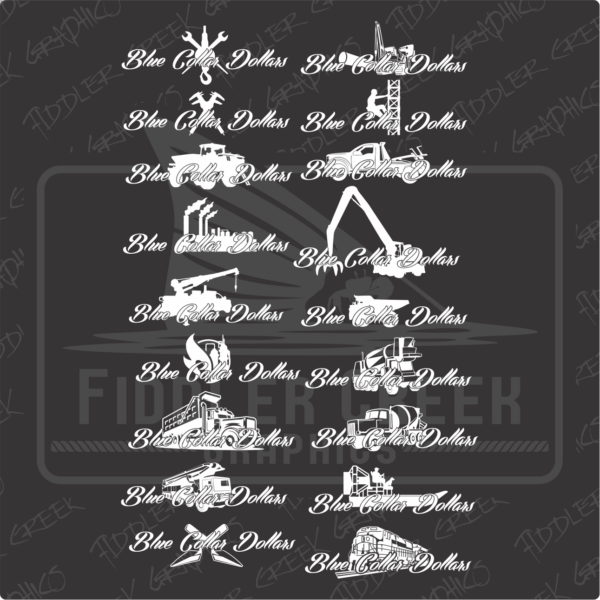 Blue Collar Dollars Decals - Image 4