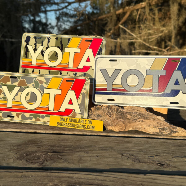 Yota Vintage STRIPES Custom License Plates