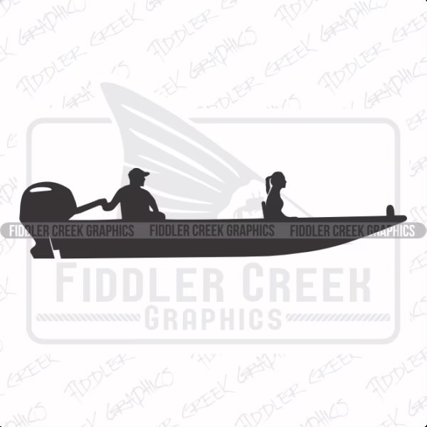 White 4 Stroke Duck Boat With Girl Riding