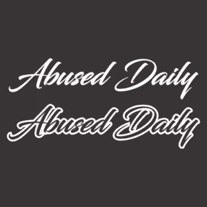 30" Abused Daily Decal White