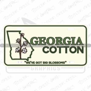 GA Cotton Plate We've Got Big Blossoms Off White