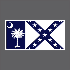 Monotone Navy SC Rebel License Plate Aluminum