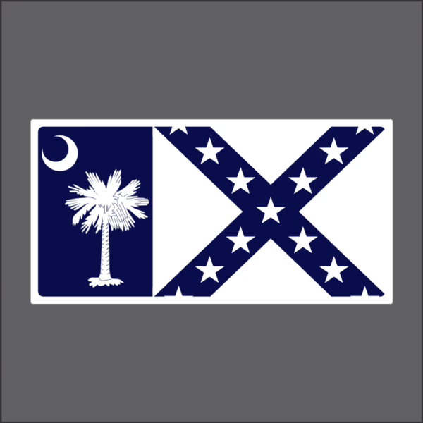 Monotone Navy SC Rebel License Plate Aluminum