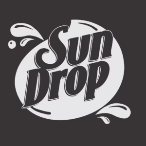 Silver Metallic Sundrop Decal 10"